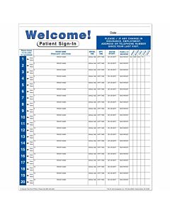 Paper/Label Form Sign-In Form Permanent 8-1/2" X 11" White, 125 per Package