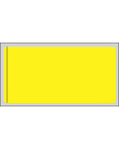 Label Direct Thermal Piggyback Paper Permanent 3" Core 2"x1" Yellow 750 per Roll, 12 Rolls per Case