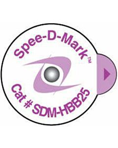 Spee-D-Mark™ Mammography Skin Marker Nipple Radiopaque Super-Sticky 2.5mm, 100 per Box