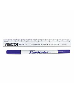 Sterile Skin Marking Pen Dual-Tip Blephsterile Marker, Ultra-Fine and Fine Tip, Includes Ruler  Gentian Violet, 100 per Case