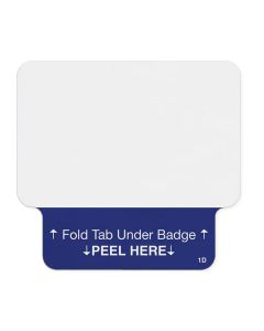TEMPbadge®  One-Step® 1-Day Adhesive Visitor Badge, Thermal Printable, Box of 1000