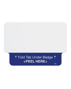 TEMPbadge® One-Step® 1-Day Large Adhesive Visitor Badge, Thermal Printable, Box of 1000