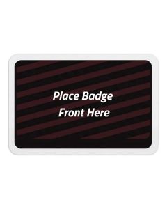 TEMPbadge® Expiring Visitor Badge Adhesive BACK, Expiring Bars, Box of 1000