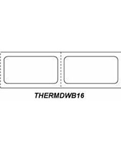 Chart Labels Wristband Thermal Spec Id 2x1 1" Pedi White - 1300 per Roll