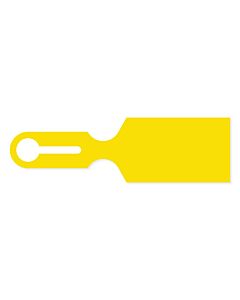 Poly Tray Tag Blank 8-1/2" X 2-1/2" Yellow, 1000 per Case