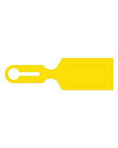 Poly Tray Tag Slotted 8-1/2" X 2-1/2" Yellow, 1000 per Case