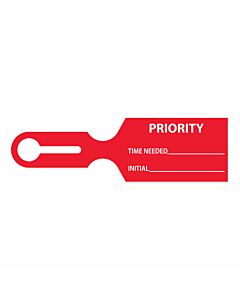 Ident-Alert® Message Tag "Priority" 8 1/2"x2 1/2" Red 1000 per Case
