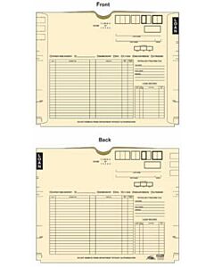 Filepro® Master Jacket, No Pocket 11pt Manila Print 2 Sides 18-1/2"x14-1/2" - 100 per Case