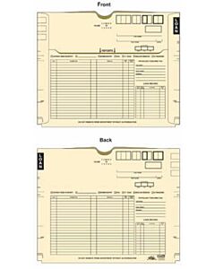Filepro® Master Jacket, with Pocket 11pt Manila Print 2 Sides 18-1/2"x14-1/2" - 100 per Case