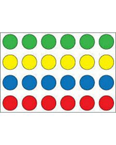 Conf-ID-ent™ Alert Bands® Colored Dots Paper Labels Multi Color - 50 per Package