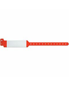 Conf-ID-ent™ Shield Wristband Poly 1 1/4"x11 3/4" Adult Orange - 500 per Case