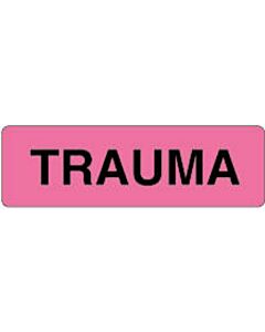 Label Paper Permanent Trauma 2 7/8" x 7/8", Fl. Pink, 1000 per Roll