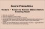 Label Paper Removable Enteric Precautions 8" x 5 1/4" , Tan, 50 per Package