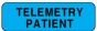 Label Paper Permanent Telemetry Patient 1 1/4" x 3/8", Blue, 1000 per Roll
