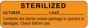 Label Paper Permanent Sterilized October 2 7/8" x 7/8", Orange, 1000 per Roll
