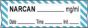 Anesthesia Tape with Date, Time & Initial (Removable) Narcan mg/ml 1/2" x 500" - 333 Imprints - White and Blue - 500 Inches per Roll