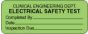 Label Paper Removable Clinical Engineering 2 1/4" x 7/8", Fl. Green, 1000 per Roll