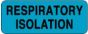 Label Paper Permanent Respiratory Isolation 2 1/4" x 7/8", Blue, 1000 per Roll