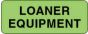 Label Paper Permanent Loaner Equipment, 2 1/4" x 7/8", Fl. Green, 1000 per Roll