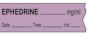 Anesthesia Tape with Date, Time & Initial (Removable) Ephedrine mg/ml 1/2" x 500" - 333 Imprints - Violet - 500 Inches per Roll