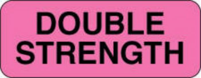 Communication Label (Paper, Permanent) Double Strength 2 1/4" x 7/8" Fluorescent Pink - 1000 per Roll
