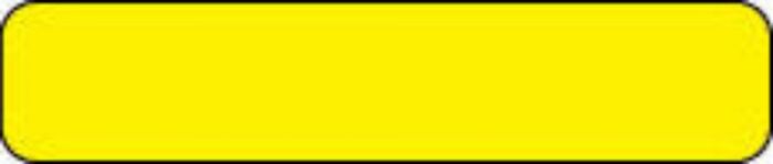 Anesthesia Label (Paper, Permanent) 1 1/2" x 1/3" Fluorescent Yellow - 1000 per Roll