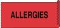Tape Removable Allergies 1" Core 1 x 500" Imprints Red 222 500 Inches per Roll
