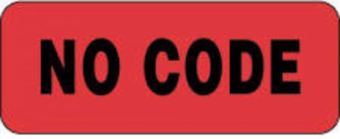 Label Paper Permanent No Code 2 1/4" x 7/8", Fl. Red, 1000 per Roll