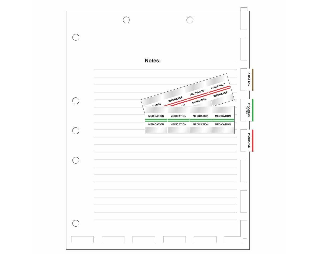 WHITE Paper Chart Divider - Tabbiesﾮ (59702861)