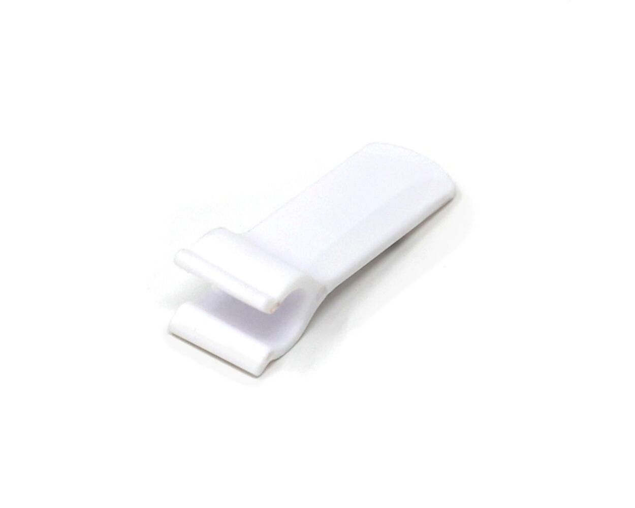 White 100 Pack, Plastic Notched Space Saving Tubular Standard Size