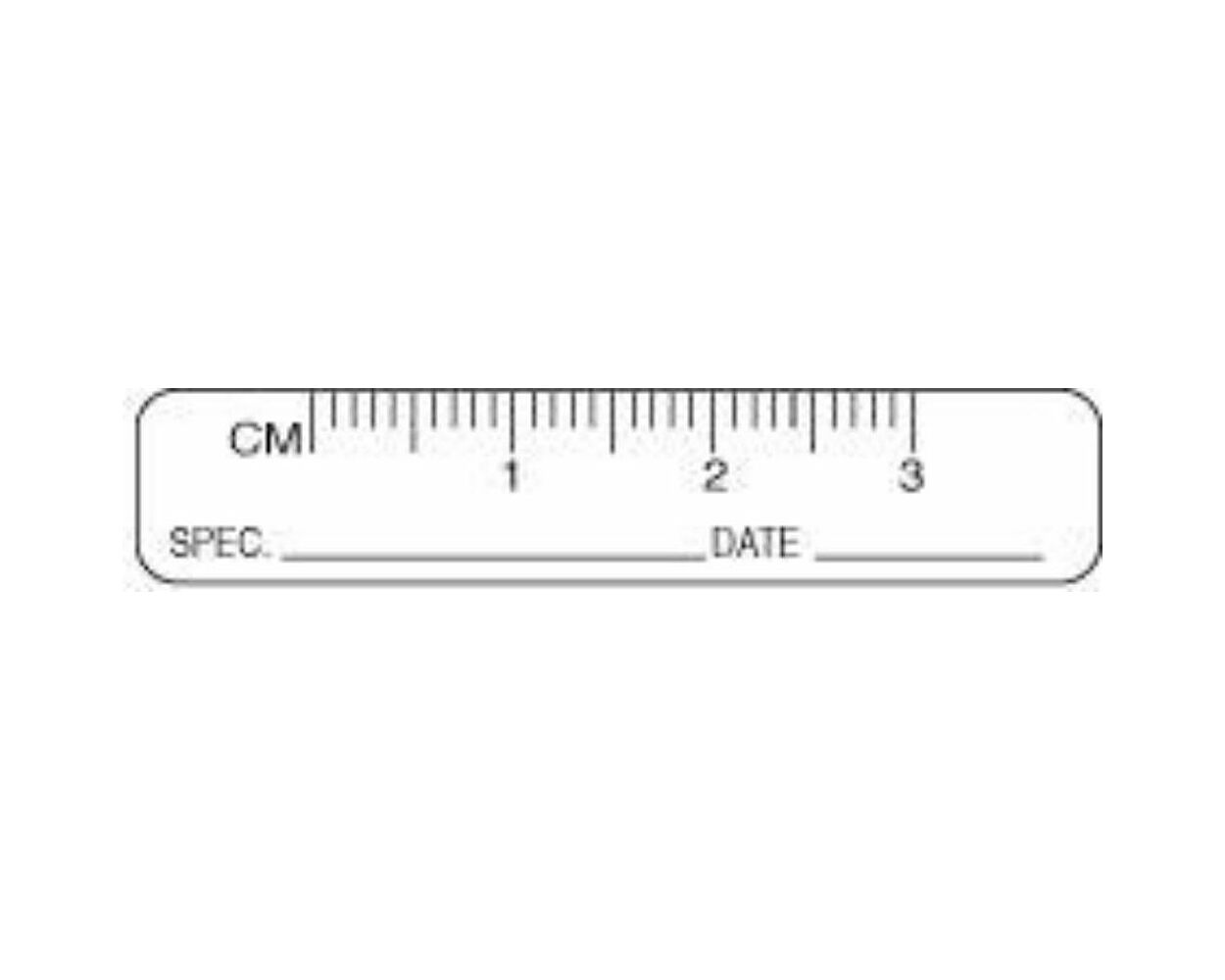 100 - Cardinal Health Disposable Paper Infant & Head Measuring Tape Ruler  24