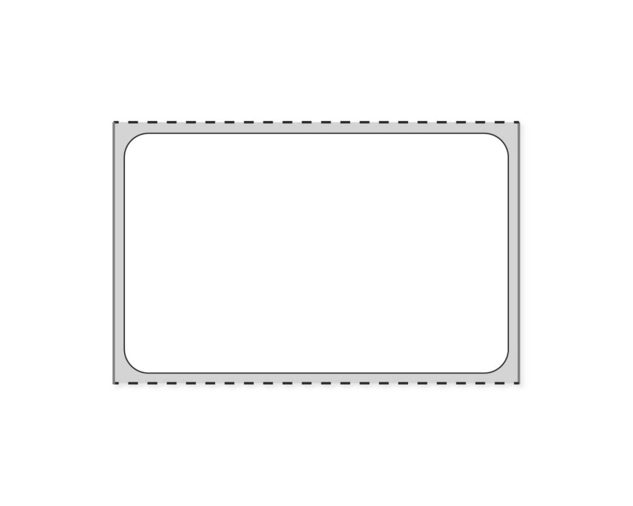Blank Fluorescent Square Label - 2, Fluorescent Orange Paper, 500