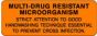 Label Paper Permanent Multi-drug Resistant 3" x 1", 1/8", Fl. Orange, 1000 per Roll