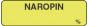 Anesthesia Label (Paper, Permanent) Naropin % 1 1/4" x 3/8" Fluorescent Yellow - 1000 per Roll