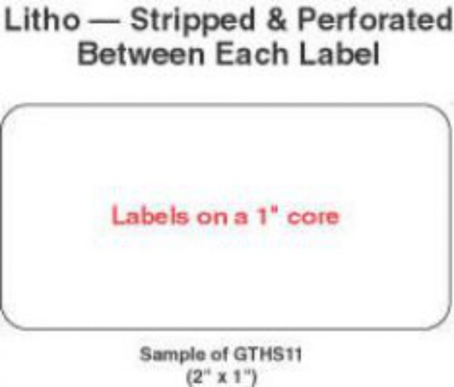 Label Paper Permanent 1" Core 2 3/4 "x1 3/4" White 1000 per Roll