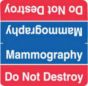 Label Wraparound Paper Permanent Mammography Do Not 1-7/8" x 1-7/8" Blue and Red, 1000 per Roll