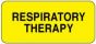 Label Paper Permanent Respiratory Therapy 2 1/4" x 7/8", Yellow, 1000 per Roll