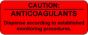 Label Paper Permanent Caution ___  2 7/8"x7/8" Fl. Red 1000 per Roll