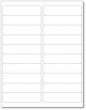 Chart Labels Laser Portrait 4x1 White - 20 Labels per Sheet, 4 Pks of 250 Sheets per Case