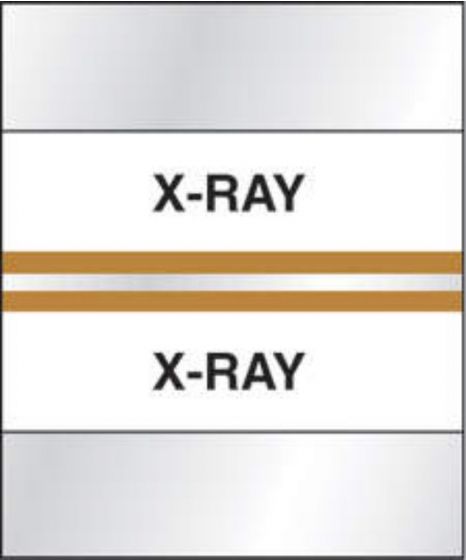 Chart Tab Paper X-RAY X-RAY 1 1/4" x 1 1/2" Tan 100 per Package
