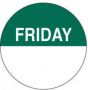 Label Paper Permanent Friday  White and Green 1000 per Roll