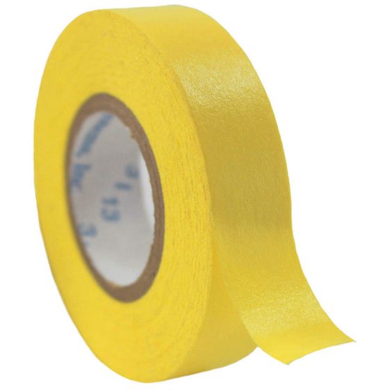 Time Tape® Color Code Removable Tape 1/2" x 500" per Roll - Yellow