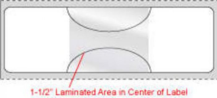 Label Direct Thermal (Paper, Permanent) 1" Core  4"x1 1/4" White - 1000 per Roll