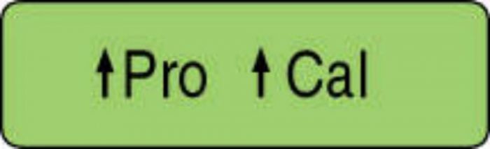 Label Paper Permanent Pro Cal 1 1/4" x 3/8", Fl. Green, 1000 per Roll