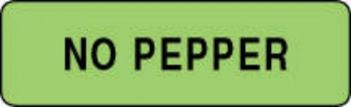 Label Paper Permanent No Pepper 1 1/4" x 3/8", Fl. Green, 1000 per Roll