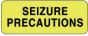 Label Paper Permanent Seizure Precautions 2 1/4" x 7/8", Fl. Yellow, 1000 per Roll