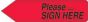 Spee-D-Point™ Flags & Tags "Please...Sign Here" Red Removable 9/16" x 2-1/4", 150 per Pack