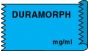 Anesthesia Tape (Removable) Duramorph mg/ml 1/2" x 500" - 333 Imprints - Blue - 500 Inches per Roll