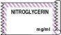 Anesthesia Tape (Removable) Nitroglycerin mg/ml 1/2" x 500" - 333 Imprints - White with Violet - 500 Inches per Roll