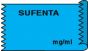 Anesthesia Tape (Removable) Sufenta mg/ml 1/2" x 500" - 333 Imprints - Blue - 500 Inches per Roll